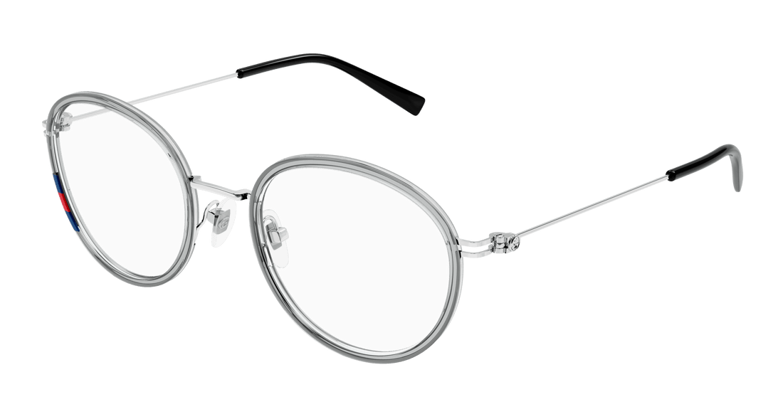 Óculos graduados gucci gg1851o 003 gris round femenino tamanho 50mm - Vista principal