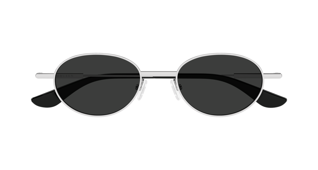 Solglasögon alexander mcqueen am0523s 001 plateado round/oval/panthos unisex storlek 50mm - Detaljvy