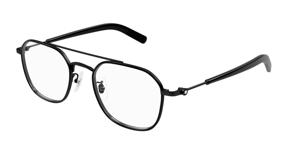 Brillen montblanc mb0391oa 004 negro geometric masculino größe 51mm - Hauptansicht