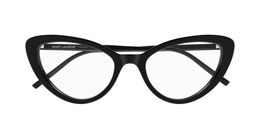 Prescription glasses saint laurent sl 777 001 negro cat eye femenino size 55mm - Detailed view