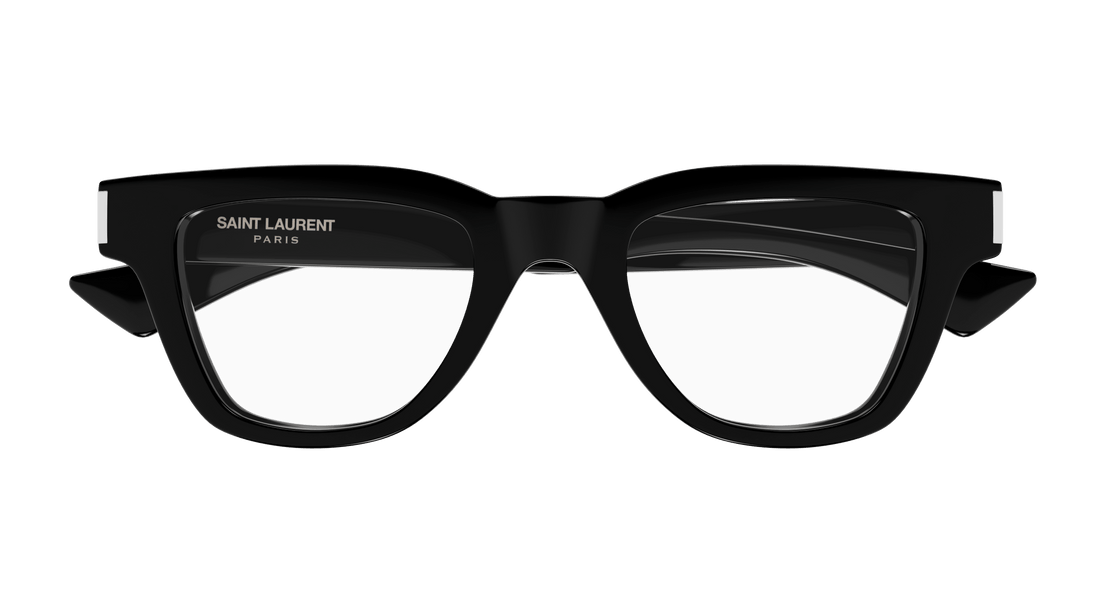 Occhiali da vista saint laurent sl 789 jacques opt 001 negro square masculino taglia 47mm - Vista dettagliata