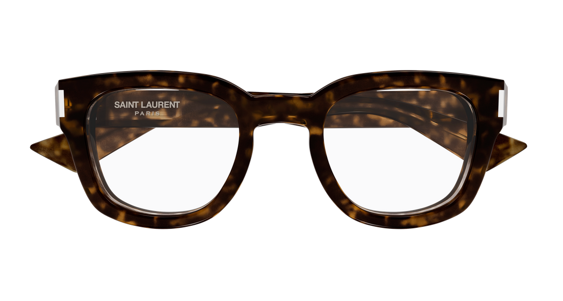 Gafas graduadas saint laurent sl 838 opt 002 havana round/oval/panthos unisex talla 48mm - Vista de detalle