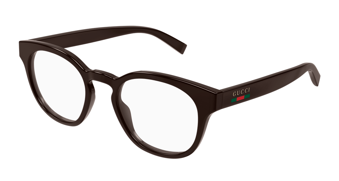 Óculos graduados gucci gg1859o 003 marron round masculino tamanho 50mm - Vista principal