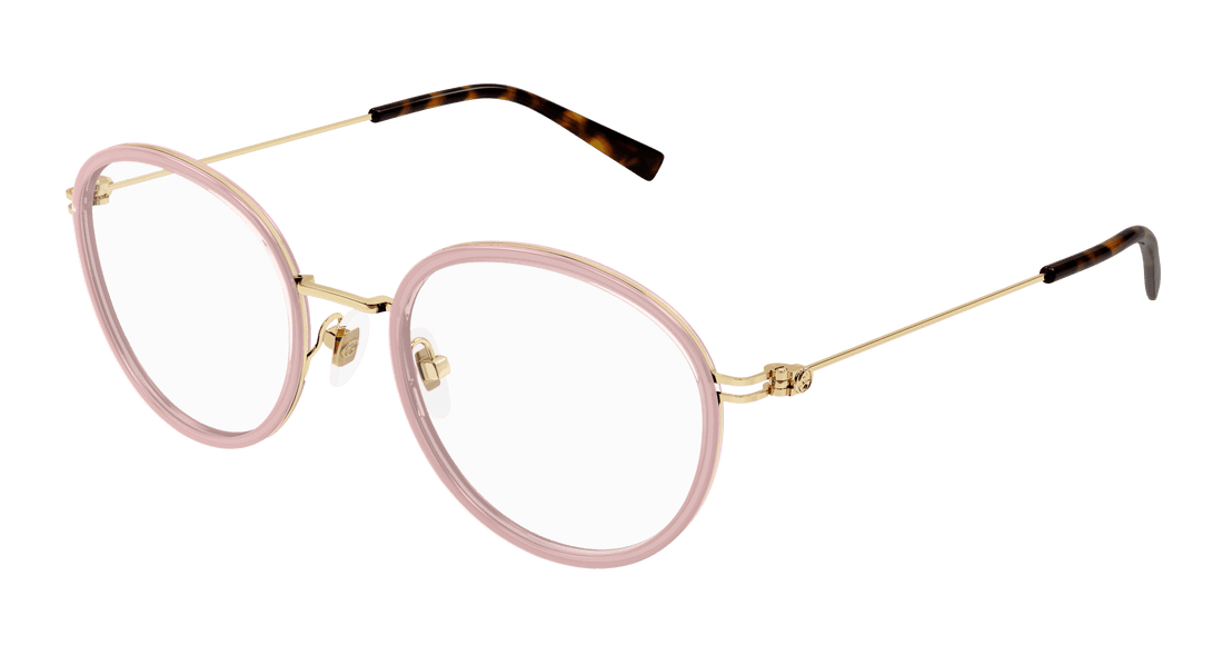 Óculos graduados gucci gg1851oa 008 rosa round femenino tamanho 50mm - Vista principal
