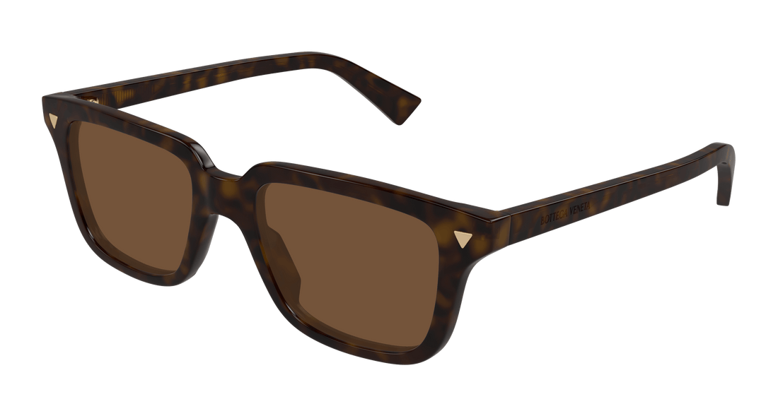 Lunettes de soleil bottega veneta bv1363s 002 havana square unisex taille 50mm - Vue principale