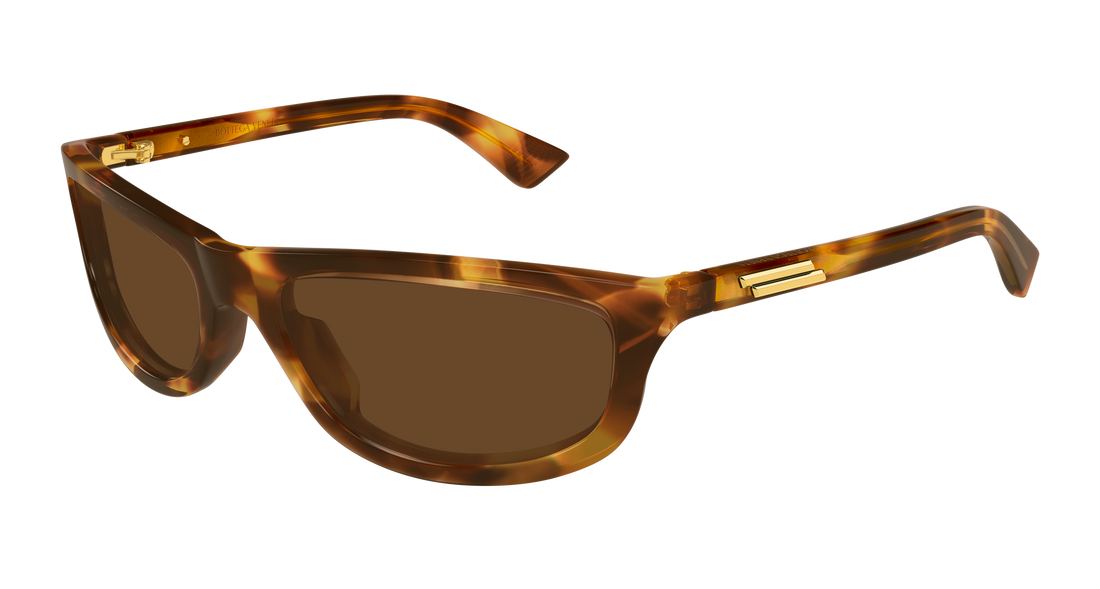 Sunglasses bottega veneta bv1327s 005 havana rectangular / squared unisex size 58mm - Main view