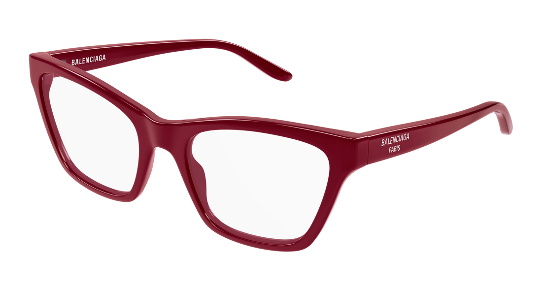 Occhiali da vista balenciaga bb0440o 005 burdeos cat eye femenino taglia 56mm - Vista principale