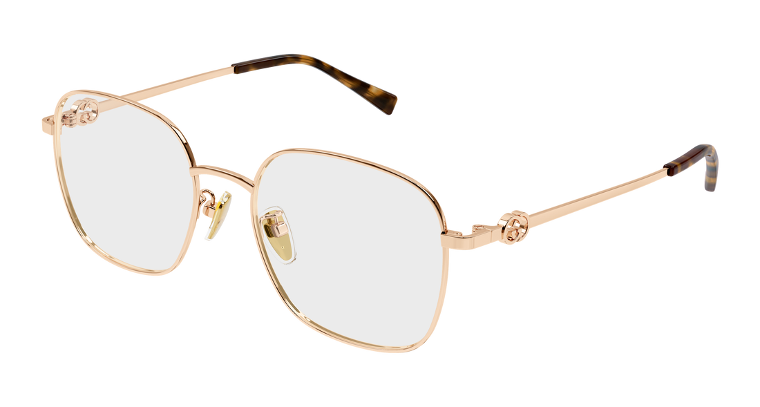 Prescription glasses gucci gg2006oa 003 dorado round/oval/panthos femenino size 53mm - Main view