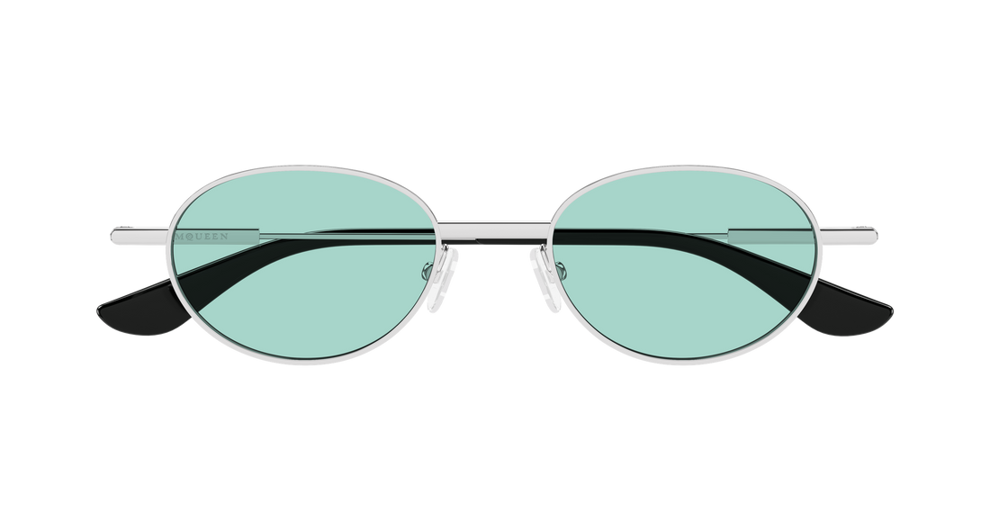 Solglasögon alexander mcqueen am0523s 003 plateado round/oval/panthos unisex storlek 50mm - Detaljvy