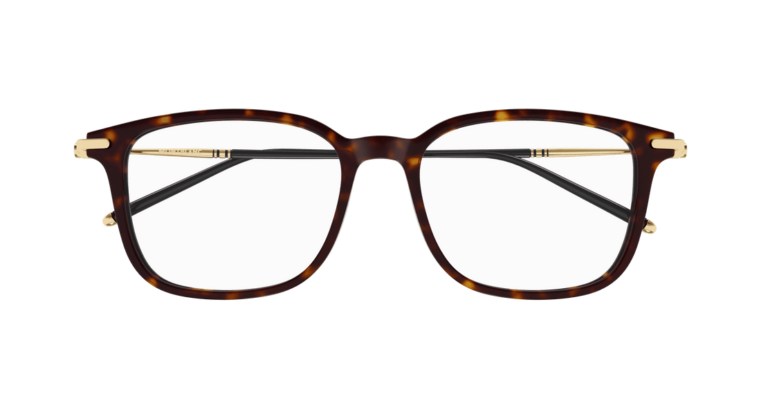 Occhiali da vista montblanc mb0413oa 003 havana cat eye masculino taglia 54mm - Vista dettagliata