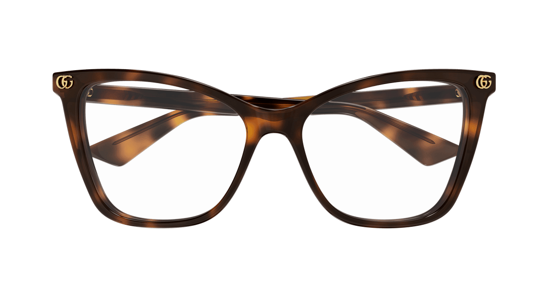 Occhiali da vista gucci gg1817o 002 havana cat eye femenino taglia 55mm - Vista dettagliata