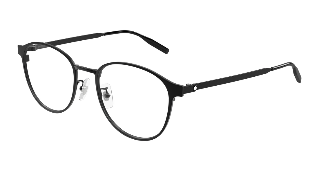 Occhiali da vista montblanc mb0447oa 004 negro round/oval/panthos masculino taglia 54mm - Vista principale