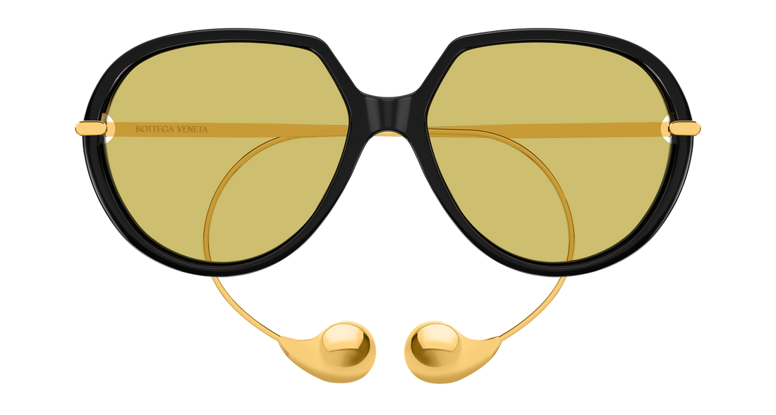 Lunettes de soleil bottega veneta bv1436s 001 negro unisex taille 60mm - Vue détaillée