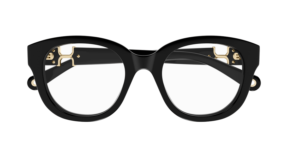 Brillen chloé ch0304o 001 negro round femenino größe 51mm - Detailansicht