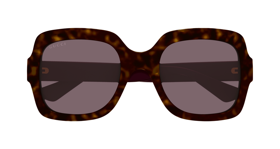 Sunglasses gucci gg1337s 009 havana square femenino size 54mm - Detailed view