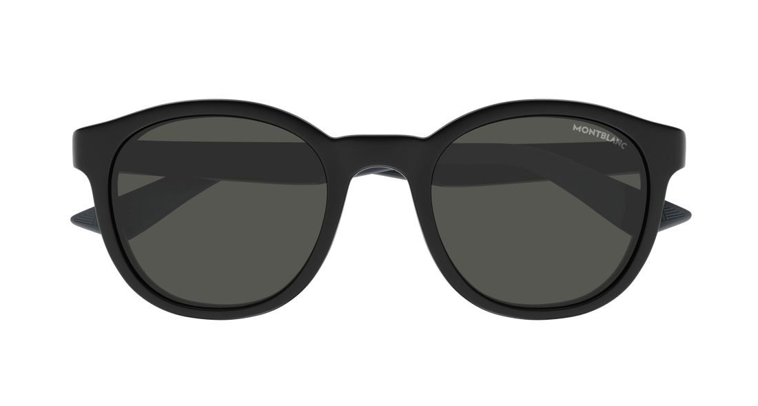 Sonnenbrillen montblanc mb0398s 002 negro round masculino größe 51mm - Detailansicht