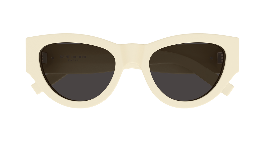 Occhiali da sole saint laurent sl m94 012 beige cat eye femenino taglia 53mm - Vista dettagliata
