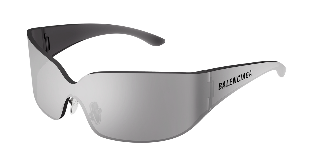 Occhiali da sole balenciaga bb0421s 005 plateado mask unisex taglia 99mm - Vista principale