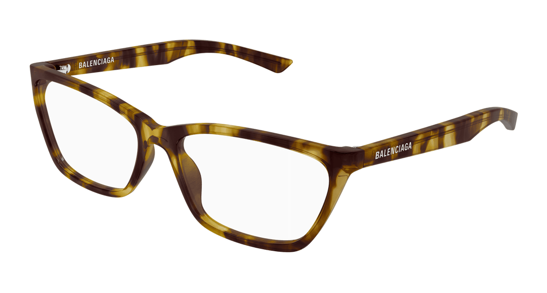 Brillen balenciaga bb0406o 003 havana cat eye femenino größe 59mm - Hauptansicht