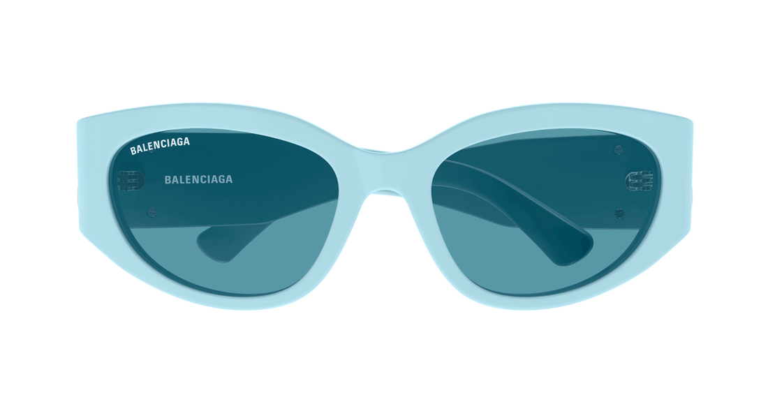 Occhiali da sole balenciaga bb0324sk 013 azul round femenino taglia 55mm - Vista dettagliata