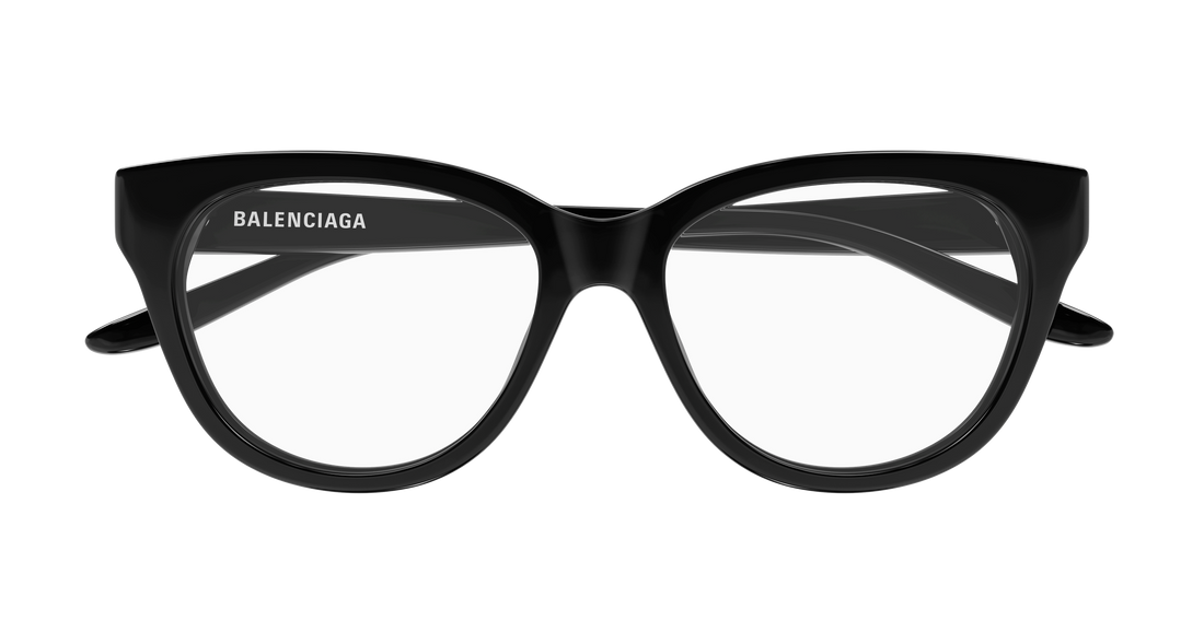 Occhiali da vista balenciaga bb0441o 001 negro butterfly femenino taglia 53mm - Vista dettagliata