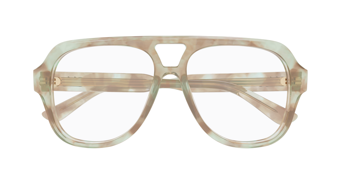 Óculos graduados chloé ch0339o 005 havana pilot/navigator femenino tamanho 56mm - Vista de detalhe