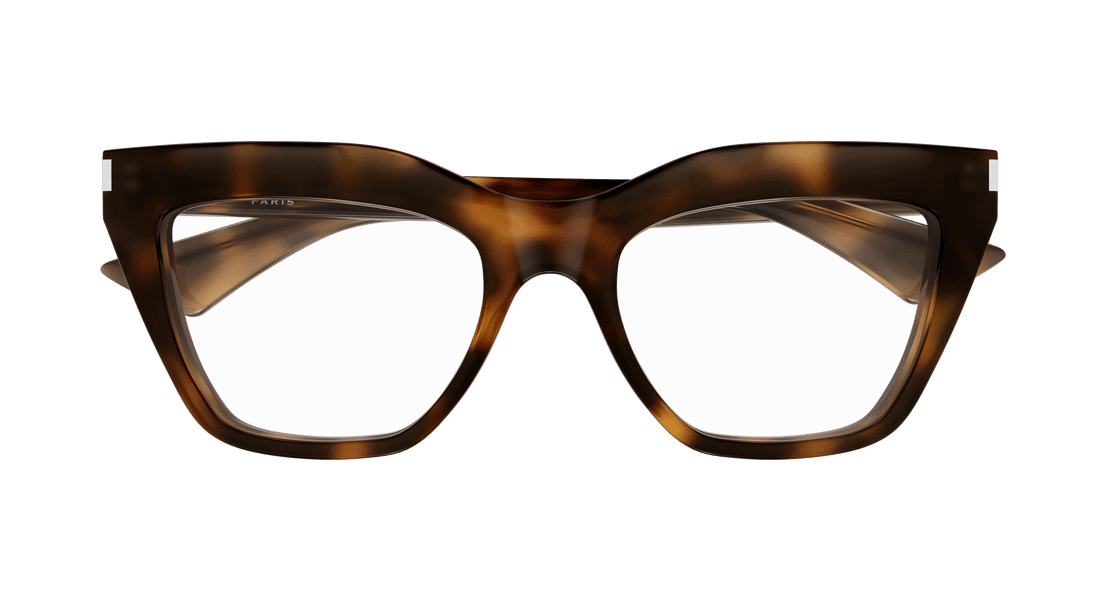 Prescription glasses saint laurent sl 760 003 havana cat eye femenino size 54mm - Detailed view