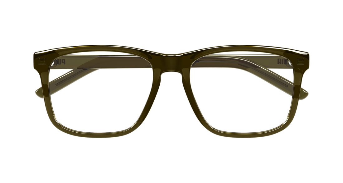 Gafas graduadas puma pu0517o 004 verde rectangular / squared masculino talla 55mm - Vista de detalle