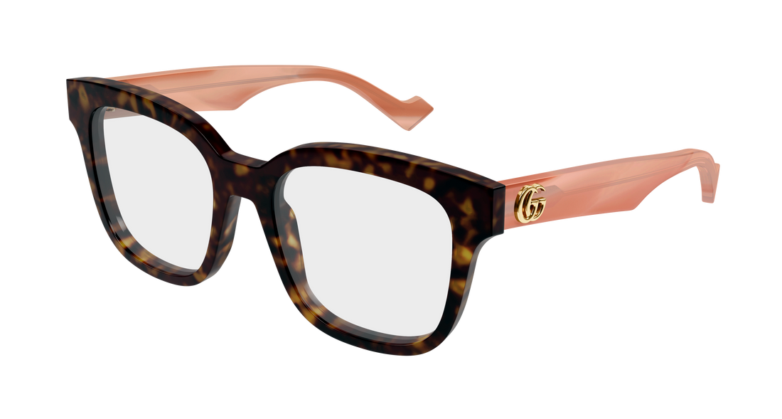Brillen gucci gg0958o 014 havana rectangular / squared femenino größe 52mm - Hauptansicht