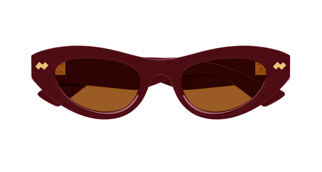 Lunettes de soleil bottega veneta bv1350s 005 burdeos cat eye femenino taille 50mm - Vue détaillée