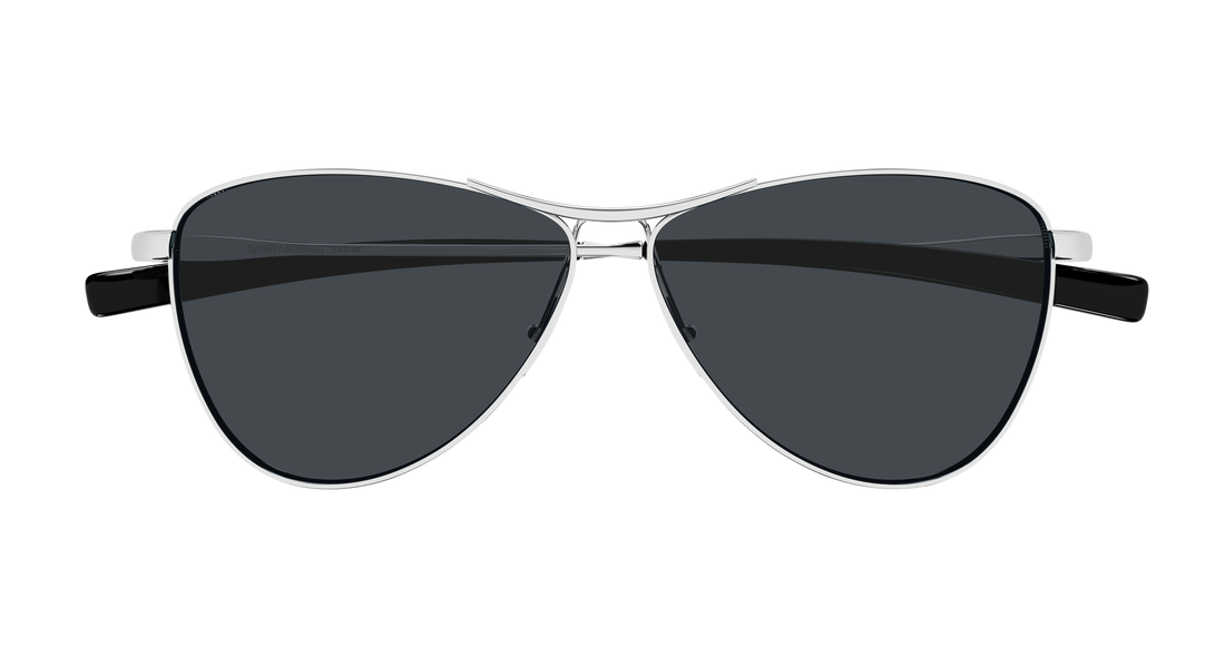 Lunettes de soleil saint laurent sl 831 vesper 002 plateado pilot/navigator femenino taille 55mm - Vue détaillée