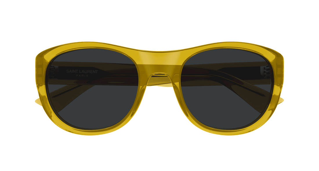 Gafas de sol saint laurent sl 798 maxime 005 amarillo round unisex talla 54mm - Vista de detalle