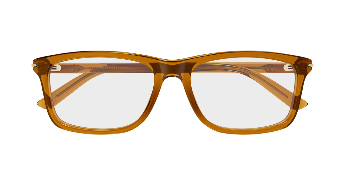 Brillen gucci gg1447o 009 marron rectangular / squared masculino größe 57mm - Detailansicht