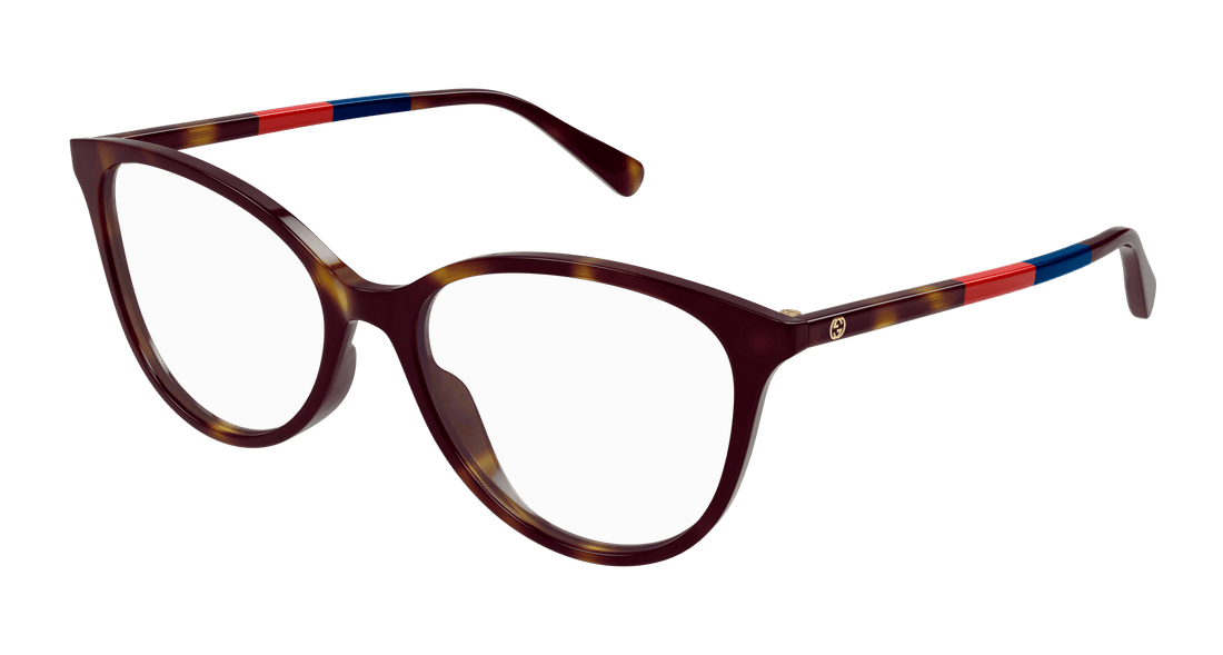 Briller gucci gg1359o 006 havana cat eye femenino størrelse 54mm - Hovedvisning