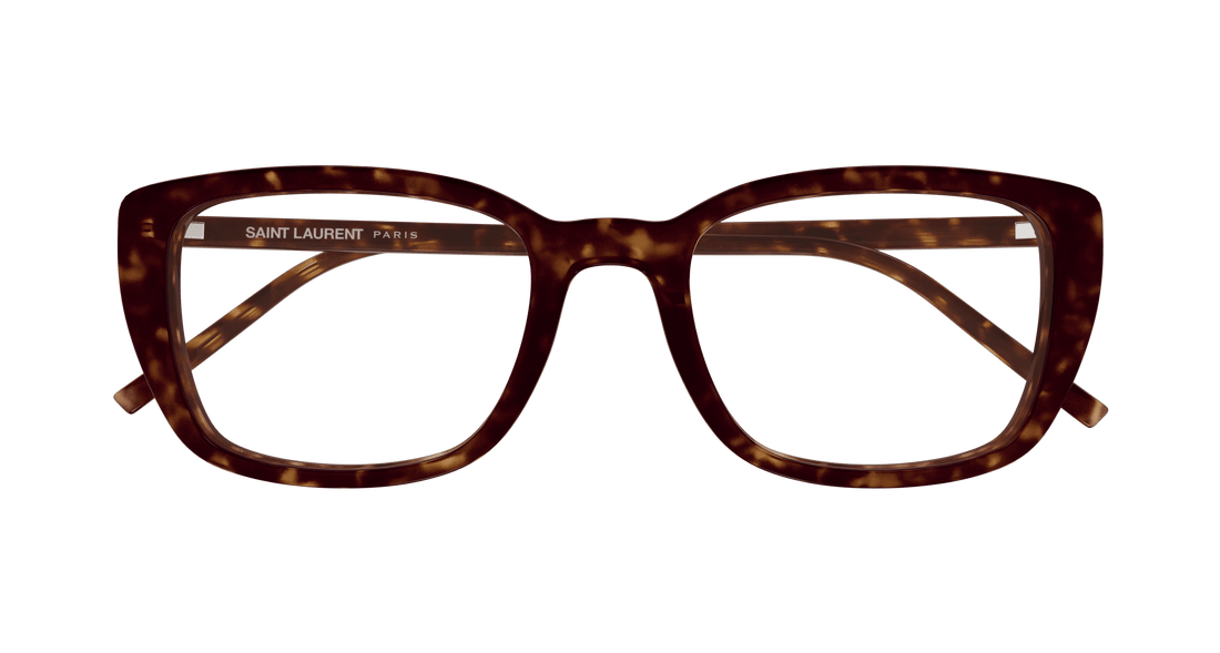 Prescription glasses saint laurent sl 776 006 havana square femenino size 53mm - Detailed view