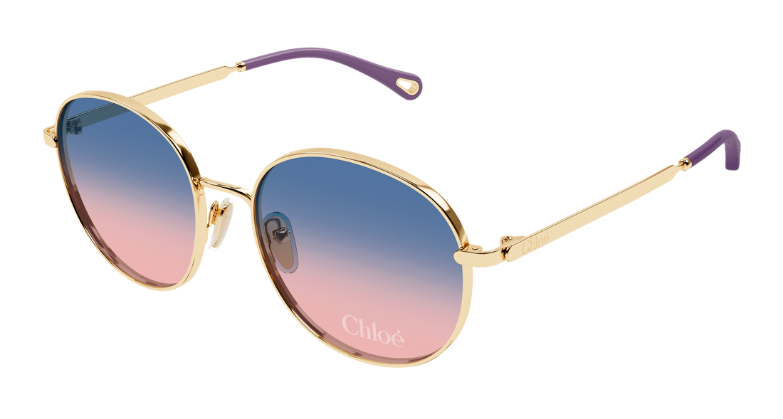 Occhiali da sole chloé ch0325s 003 dorado geometric femenino taglia 55mm - Vista principale