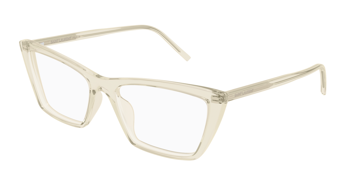 Prescription glasses saint laurent sl 737 mica thin opt 007 amarillo rectangular / squared femenino size 54mm - Main view