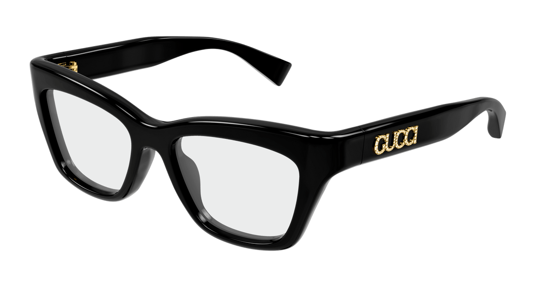 Óculos graduados gucci gg1810o 002 negro cat eye femenino tamanho 51mm - Vista principal