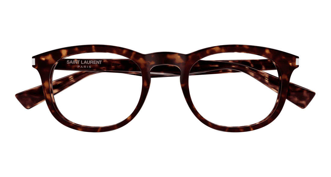 Prescription glasses saint laurent sl 813 002 havana square unisex size 50mm - Detailed view