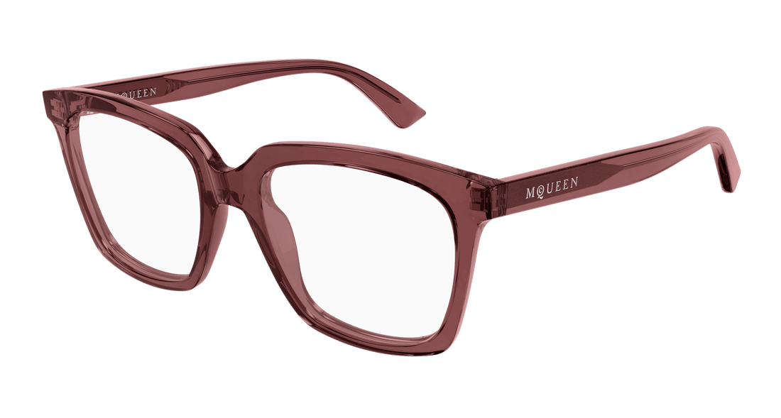 Occhiali da vista alexander mcqueen am0513o 004 violeta cat eye femenino taglia 53mm - Vista principale