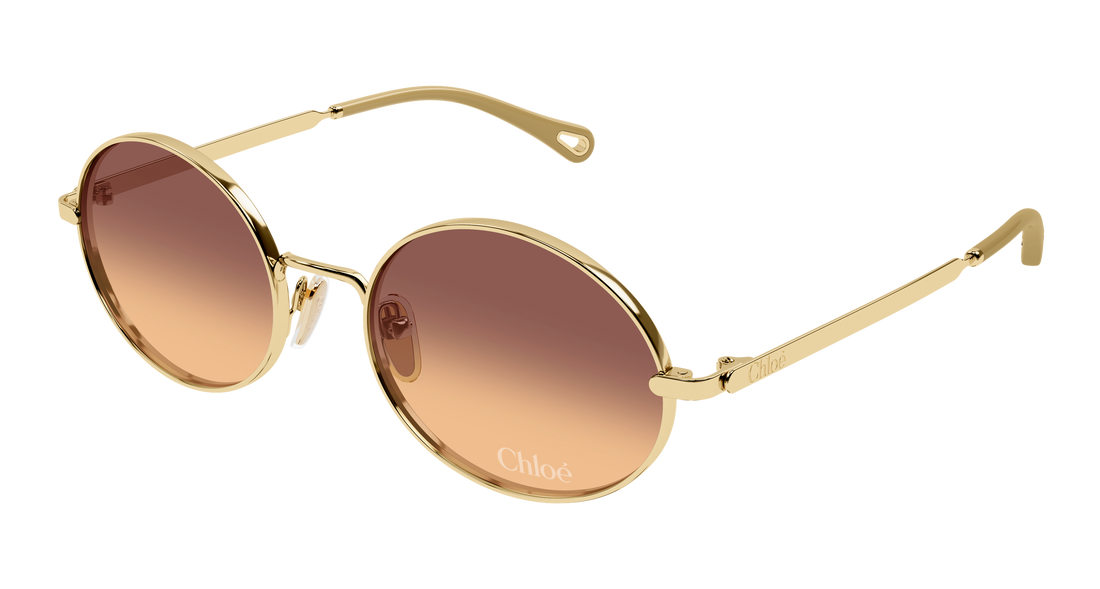 Occhiali da sole chloé ch0326s 004 dorado round/oval/panthos femenino taglia 55mm - Vista principale