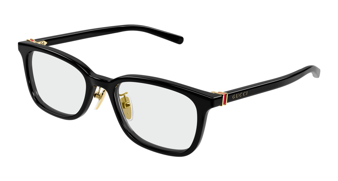 Prescription glasses gucci gg2002oj 001 negro rectangular / squared masculino size 53mm - Main view