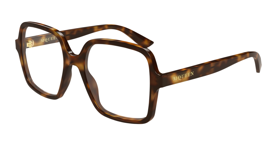 Gafas graduadas alexander mcqueen am0538o 002 havana rectangular / squared femenino talla 52mm - Vista principal