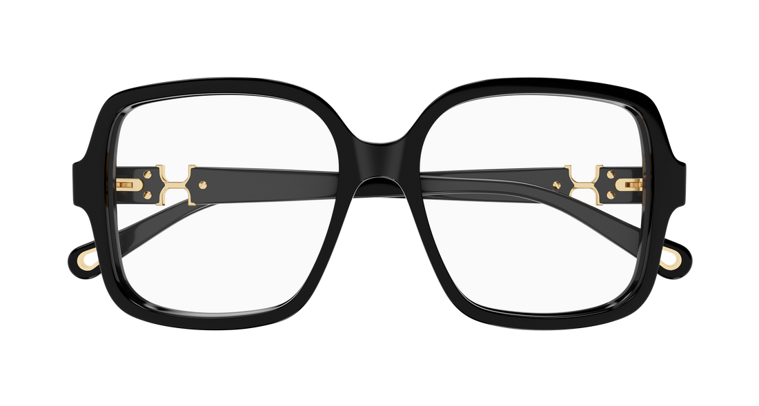 Occhiali da vista chloé ch0335o 001 negro rectangular / squared femenino taglia 54mm - Vista dettagliata