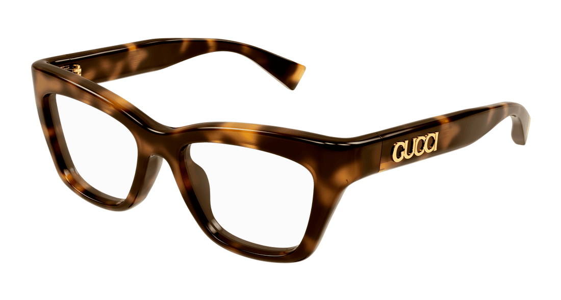 Óculos graduados gucci gg1810o 003 havana cat eye femenino tamanho 51mm - Vista principal