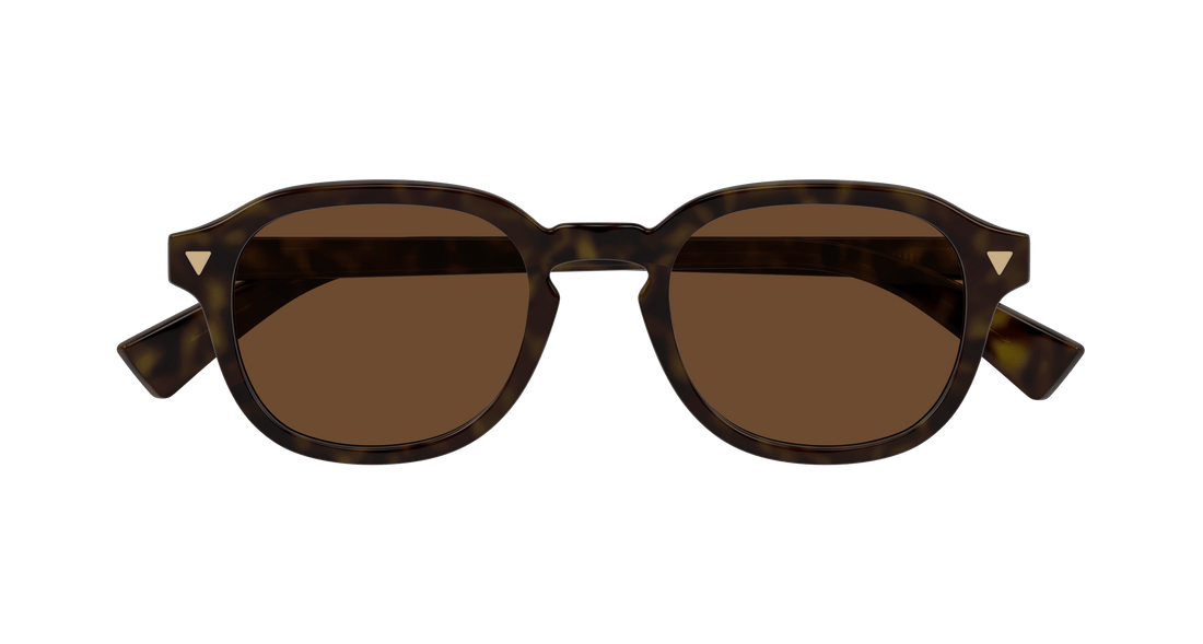 Occhiali da sole bottega veneta bv1364s 002 havana round masculino taglia 49mm - Vista dettagliata