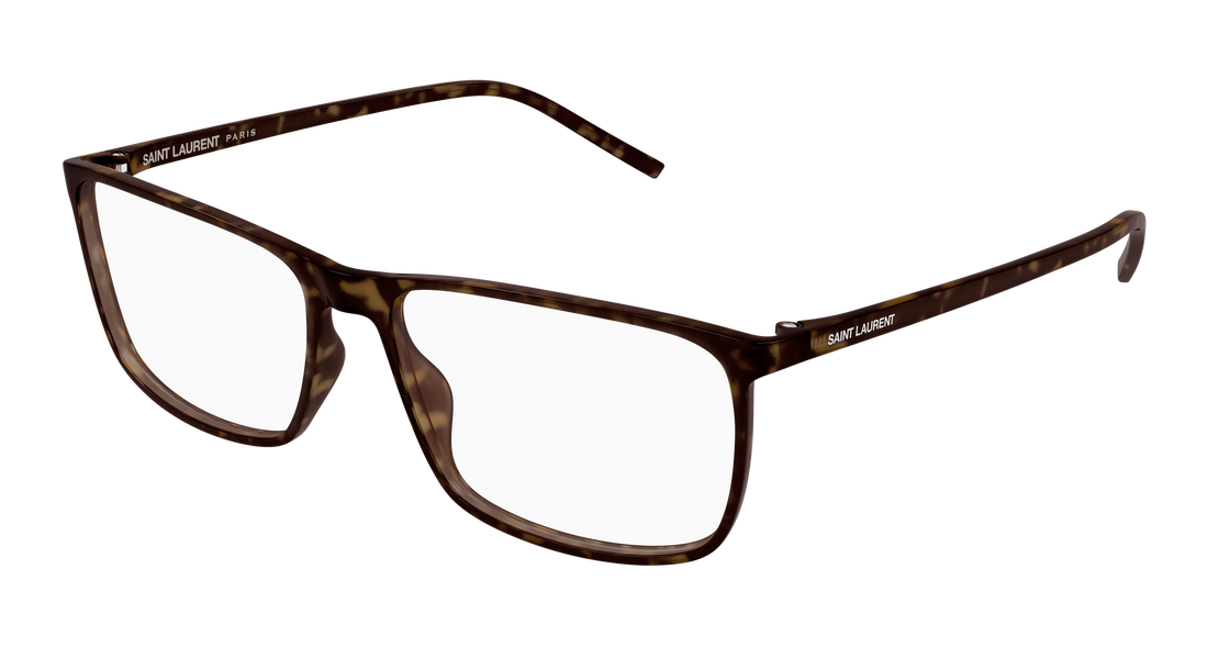 Briller saint laurent sl 846 002 havana rectangular / squared masculino størrelse 59mm - Hovedvisning