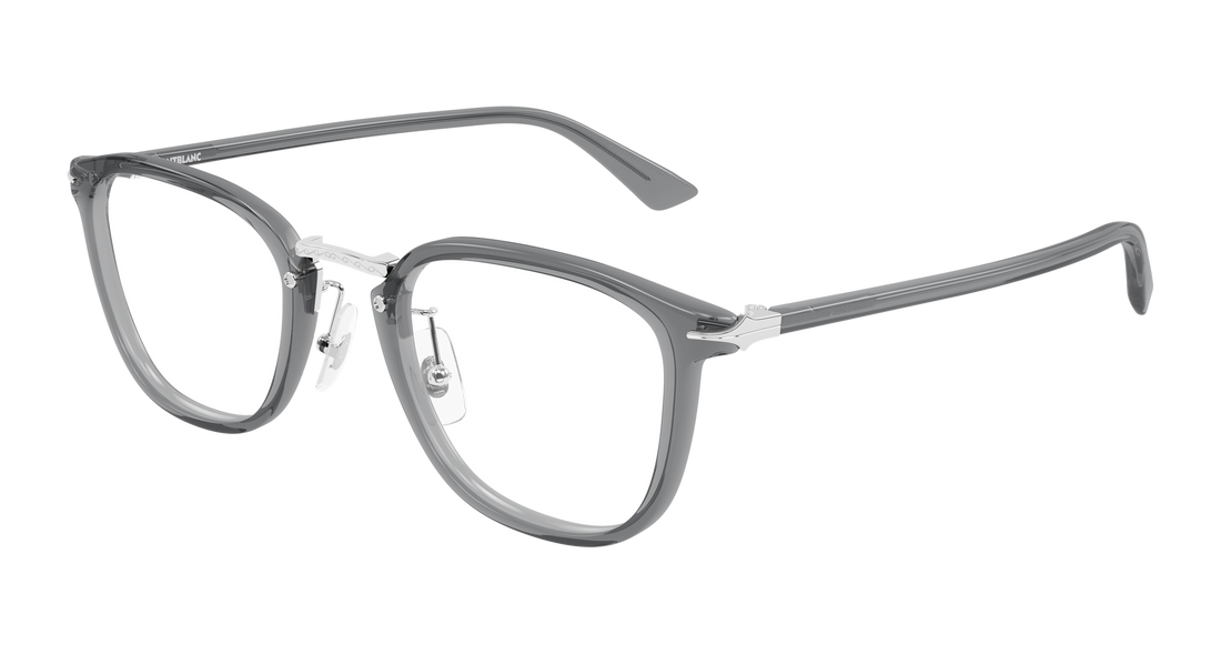Occhiali da vista montblanc mb0440oa 003 gris round/oval/panthos masculino taglia 50mm - Vista principale