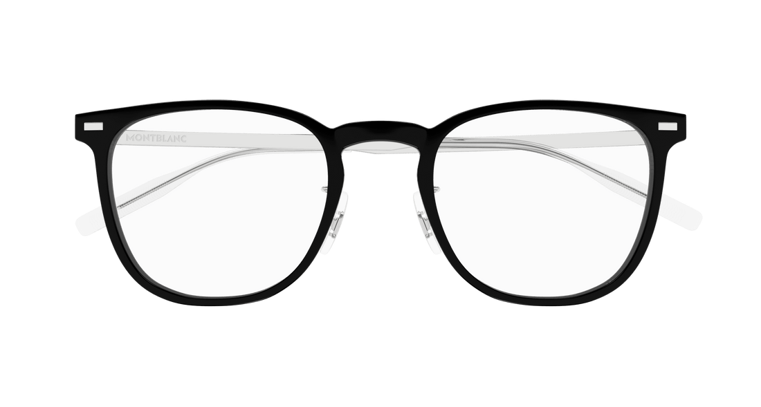 Occhiali da vista montblanc mb0393on 001 negro square masculino taglia 51mm - Vista dettagliata