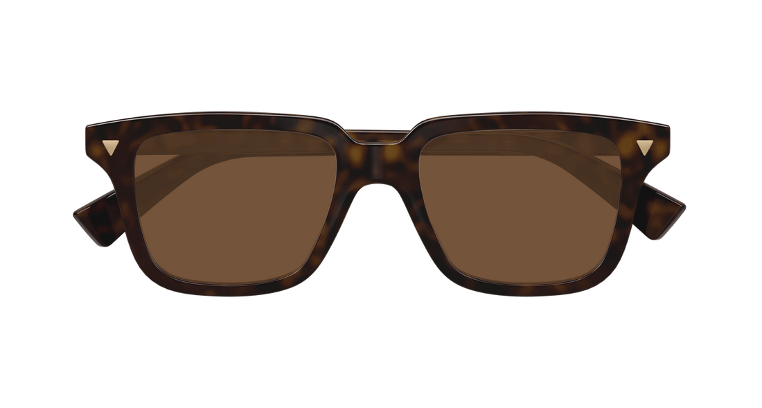 Lunettes de soleil bottega veneta bv1363s 002 havana square unisex taille 50mm - Vue détaillée